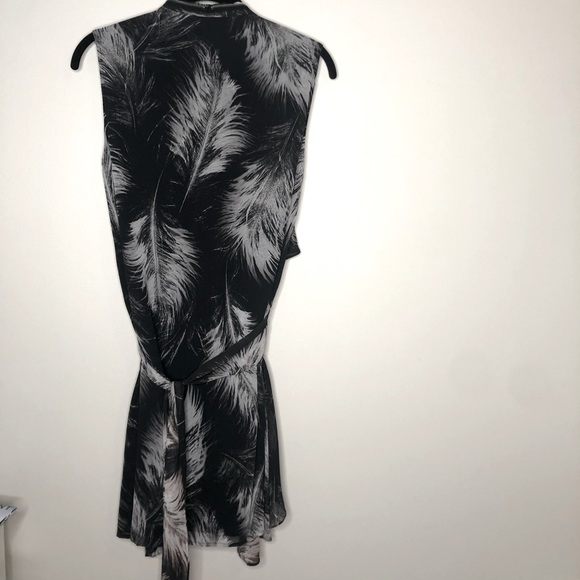 NWT All Saints Jayden Feather Dress Black Sz Medium - Picture 11 of 16